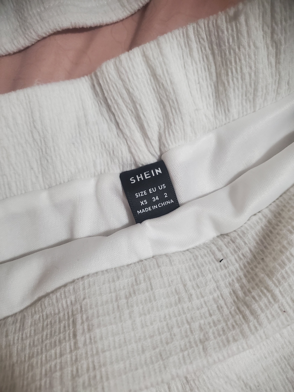SHEIN White Ribbed Two-Piece Lounge Set - Picture 2 of 5